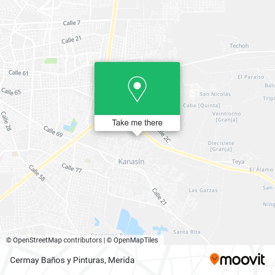 Cermay Baños y Pinturas map