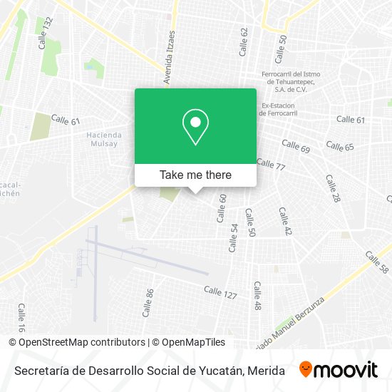 Secretaría de Desarrollo Social de Yucatán map