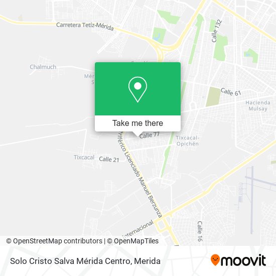 Solo Cristo Salva Mérida Centro map