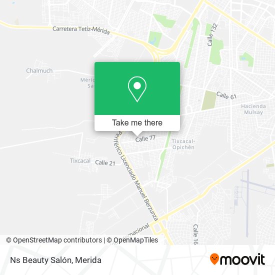 Mapa de Ns Beauty Salón