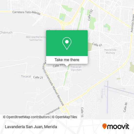 Lavandería San Juan map