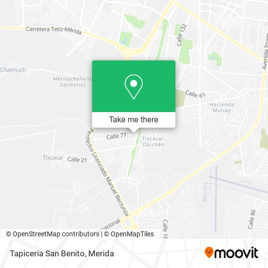 Mapa de Tapicería San Benito