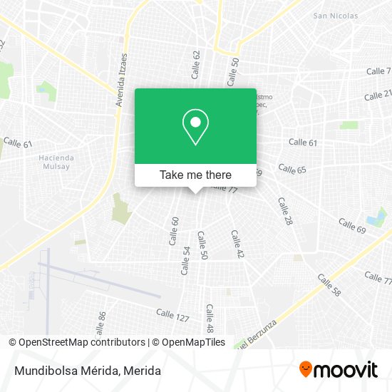 Mapa de Mundibolsa Mérida
