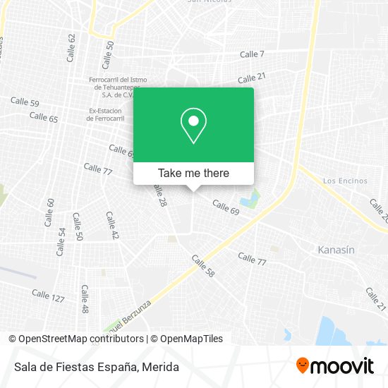 Mapa de Sala de Fiestas España