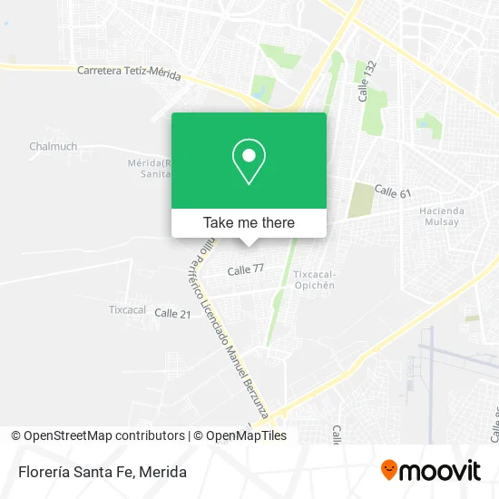 Florería Santa Fe map