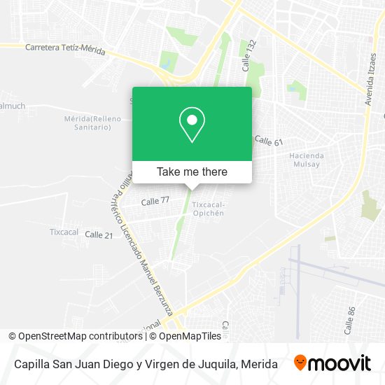 Capilla San Juan Diego y Virgen de Juquila map