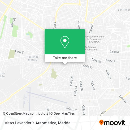Vita's Lavandería Automática map
