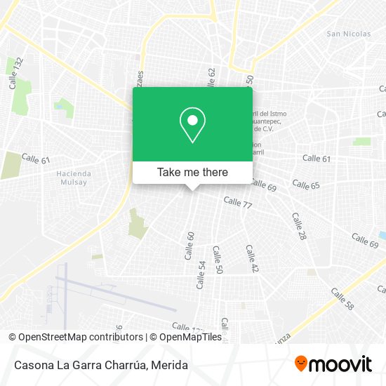 Casona La Garra Charrúa map