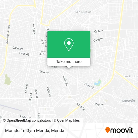 Monster'm Gym Mérida map