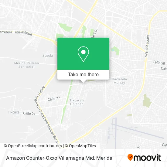 Mapa de Amazon Counter-Oxxo Villamagna Mid