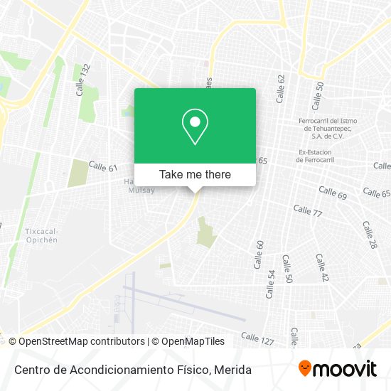 Centro de Acondicionamiento Físico map
