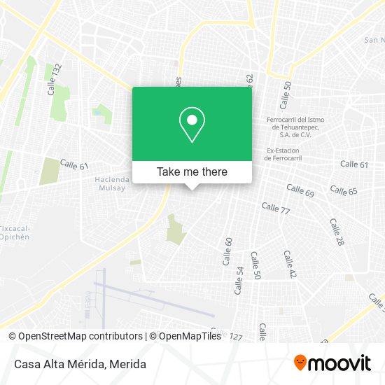 Casa Alta Mérida map