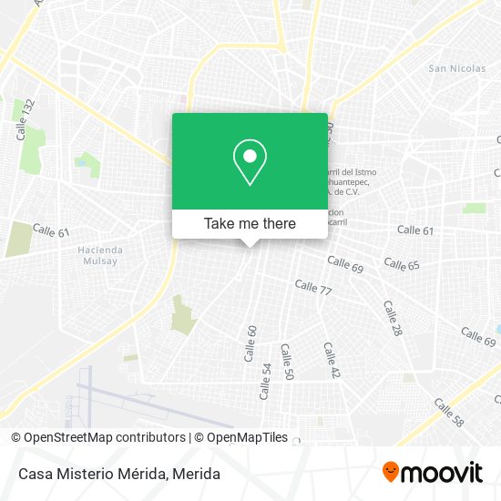 Casa Misterio Mérida map