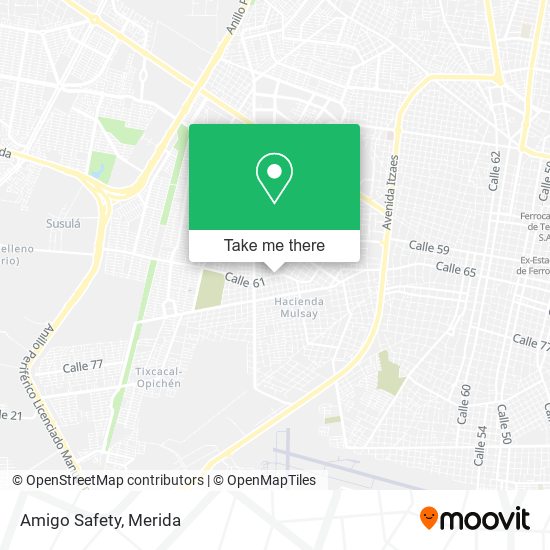 Mapa de Amigo Safety