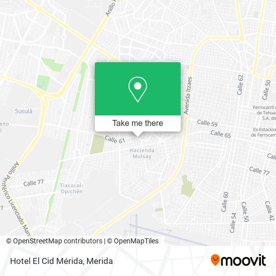 Hotel El Cid Mérida map