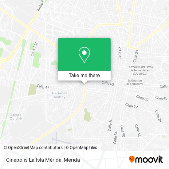 Cinepolis La Isla Mérida map