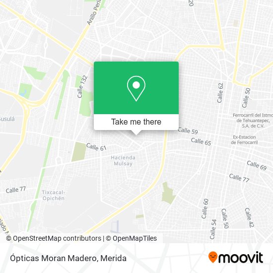 Mapa de Ópticas Moran Madero