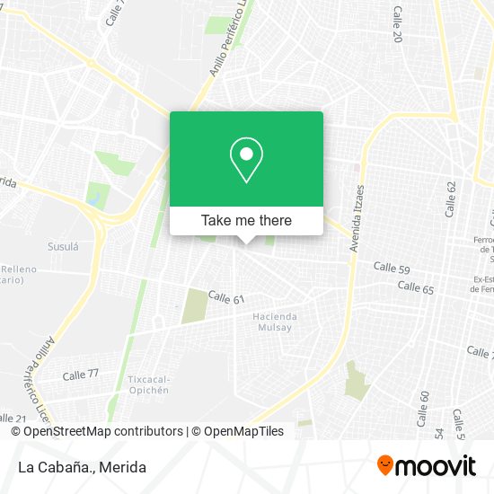 Mapa de La Cabaña.