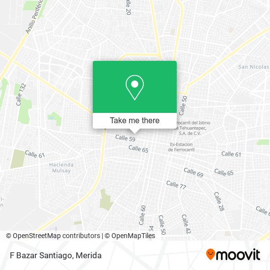 Mapa de F Bazar Santiago