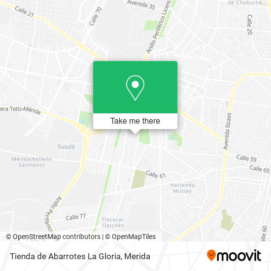 Tienda de Abarrotes La Gloria map