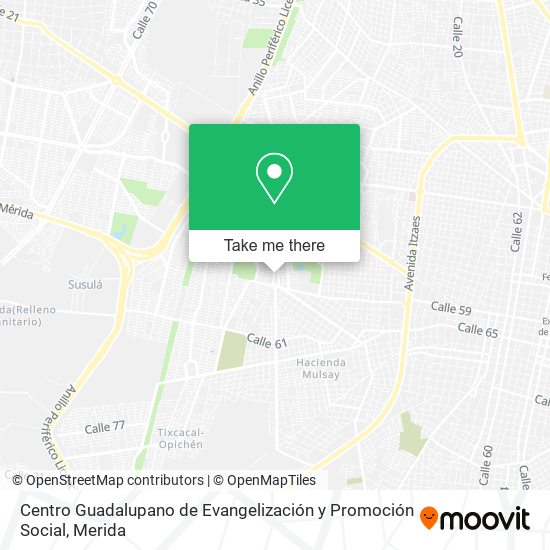 Centro Guadalupano de Evangelización y Promoción Social map