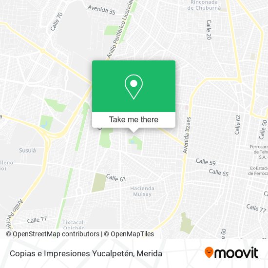 Copias e Impresiones Yucalpetén map
