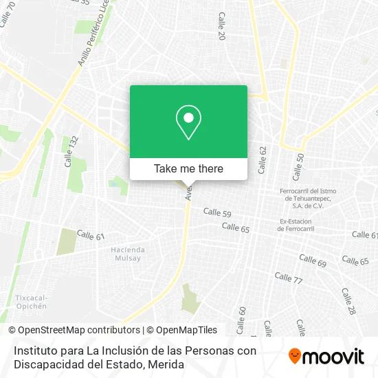 Instituto para La Inclusión de las Personas con Discapacidad del Estado map