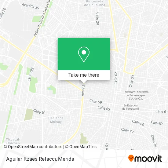 Aguilar Itzaes Refacci map