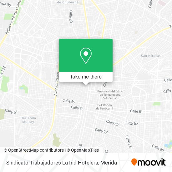 Sindicato Trabajadores La Ind Hotelera map