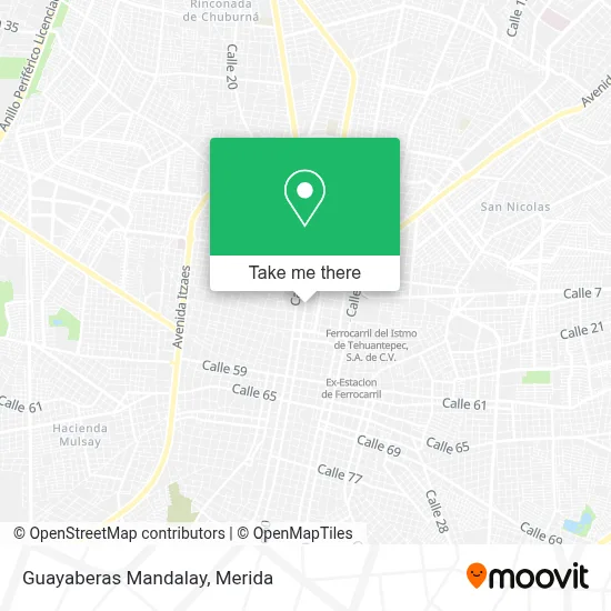 Guayaberas Mandalay map