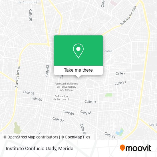 Instituto Confucio Uady map