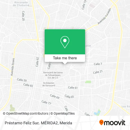 Préstamo Feliz Suc. MÉRIDA2 map