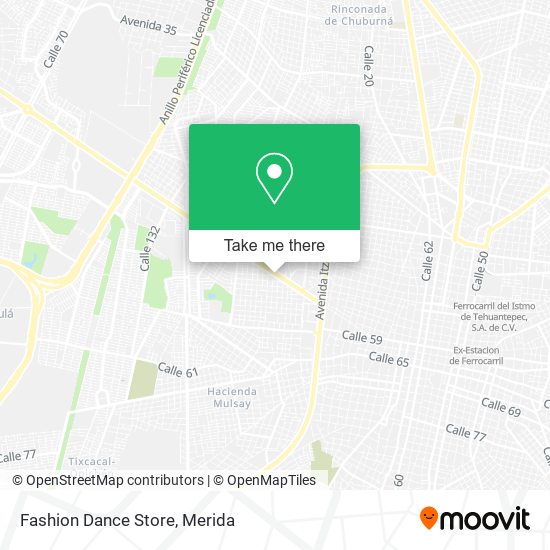 Mapa de Fashion Dance Store