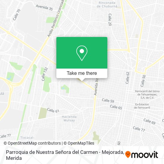Parroquia de Nuestra Señora del Carmen - Mejorada map