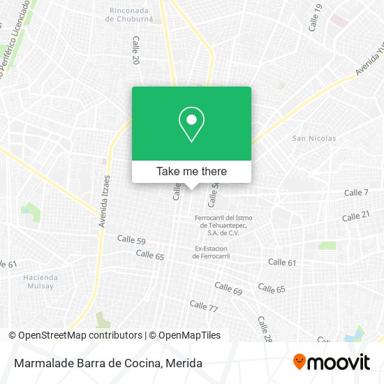 Marmalade Barra de Cocina map
