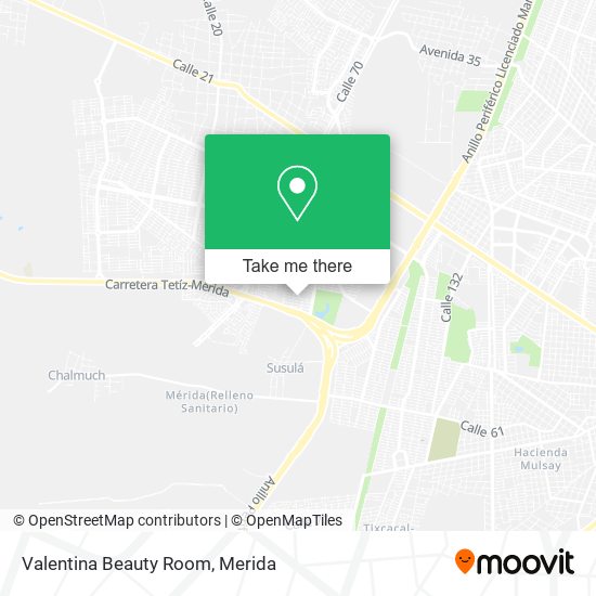 Mapa de Valentina Beauty Room