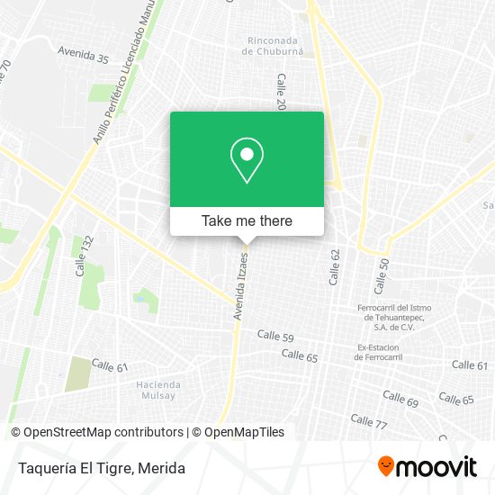 Mapa de Taquería El Tigre