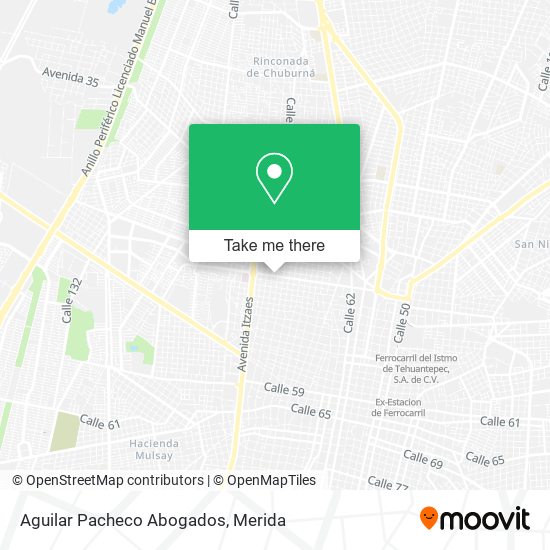 Mapa de Aguilar Pacheco Abogados