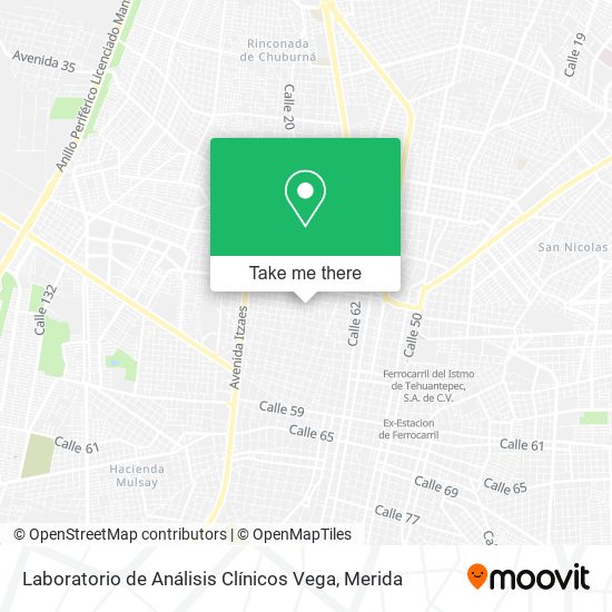 Laboratorio de Análisis Clínicos Vega map