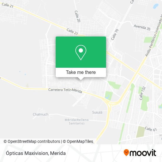 Ópticas Maxivision map