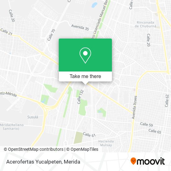 Mapa de Acerofertas Yucalpeten