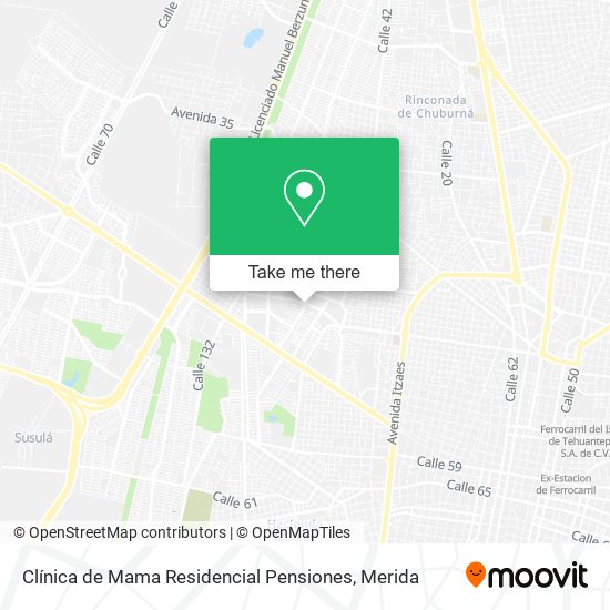 Mapa de Clínica de Mama Residencial Pensiones