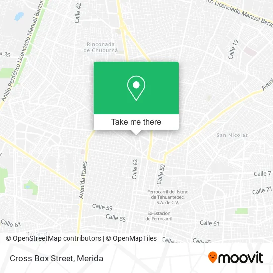 Cross Box Street map