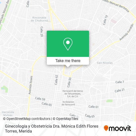 Ginecología y Obstetricia Dra. Mónica Edith Flores Torres map