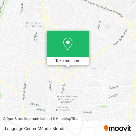 Language Center Mérida map
