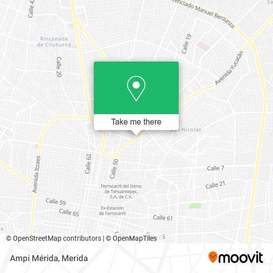 Mapa de Ampi Mérida