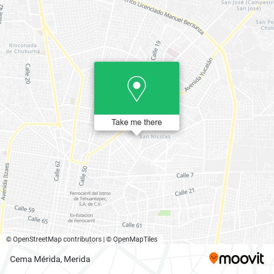 Mapa de Cema Mérida