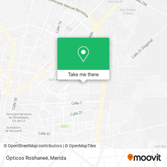 Ópticos Roshaneé map