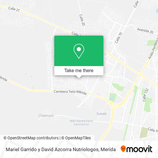 Mapa de Mariel Garrido y David Azcorra Nutriologos