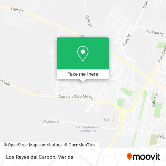 Mapa de Los Reyes del Carbón